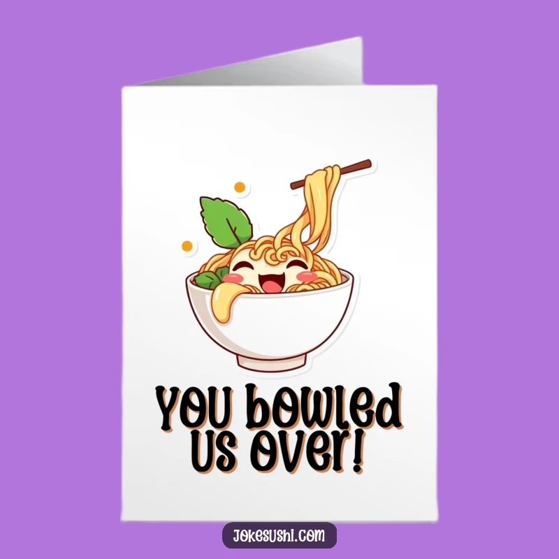 Free Printable Wiggling Ramen Congrats Card - Funny Downloadable Gift