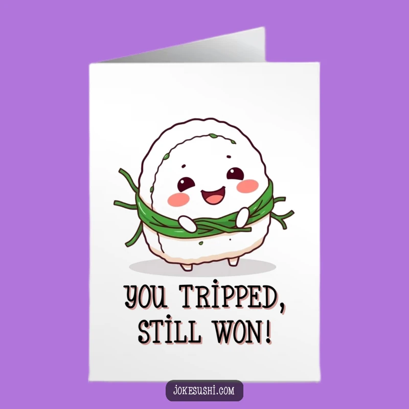 Free Printable Congrats Card: Onigiri Trip Celebration