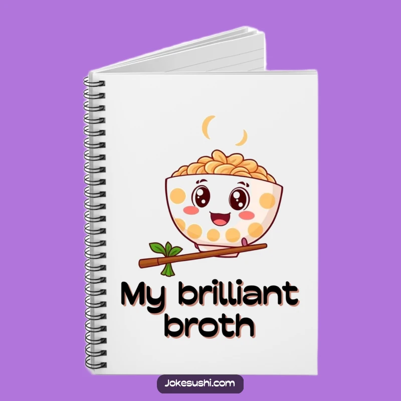Funny Bouncy Ramen Notebook, Googly Eye Journal - Awesome Funny Gift