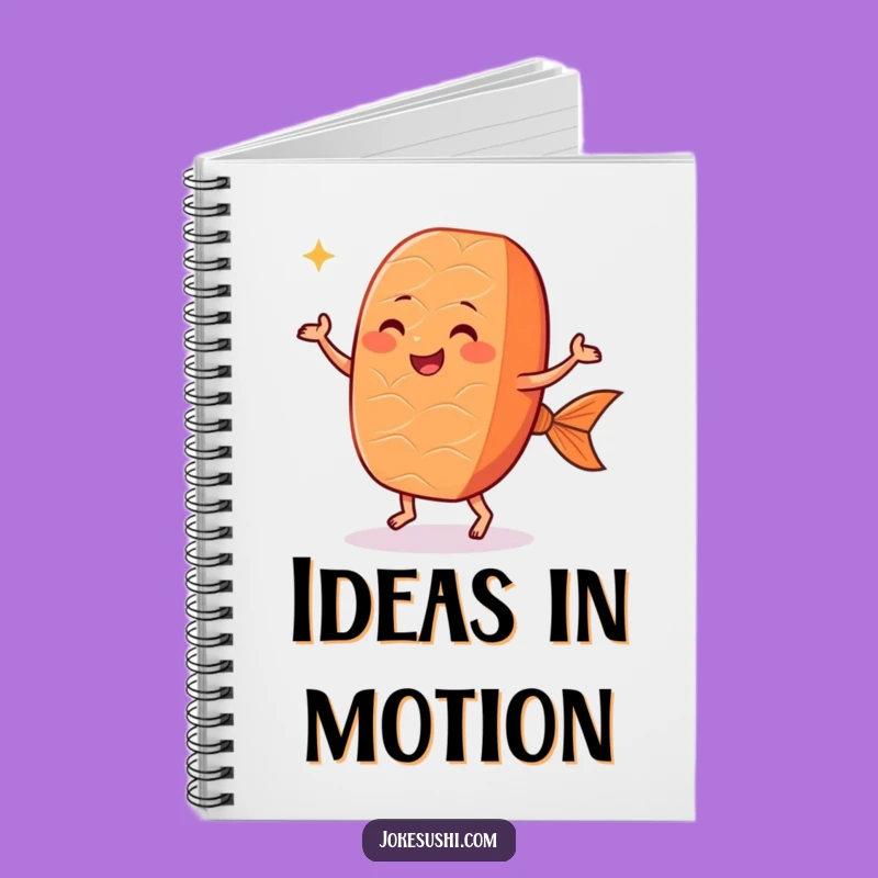 Funny Dancing Salmon Nigiri Notebook: Jot Down Ideas with Sushi Flair