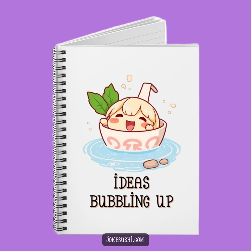 Funny Ramen Hot Spring Notebook: Hilarious Japanese Food Journal Gift