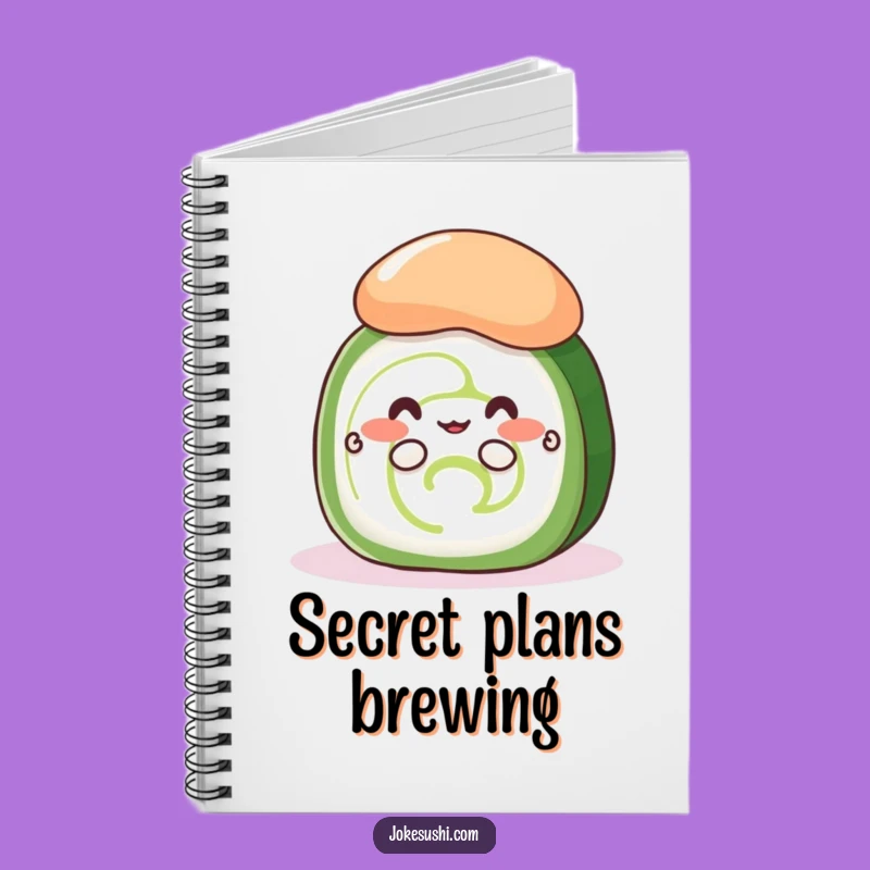Funny Shy Cucumber Roll Notebook: Jot Down Ideas with Sushi Secrets