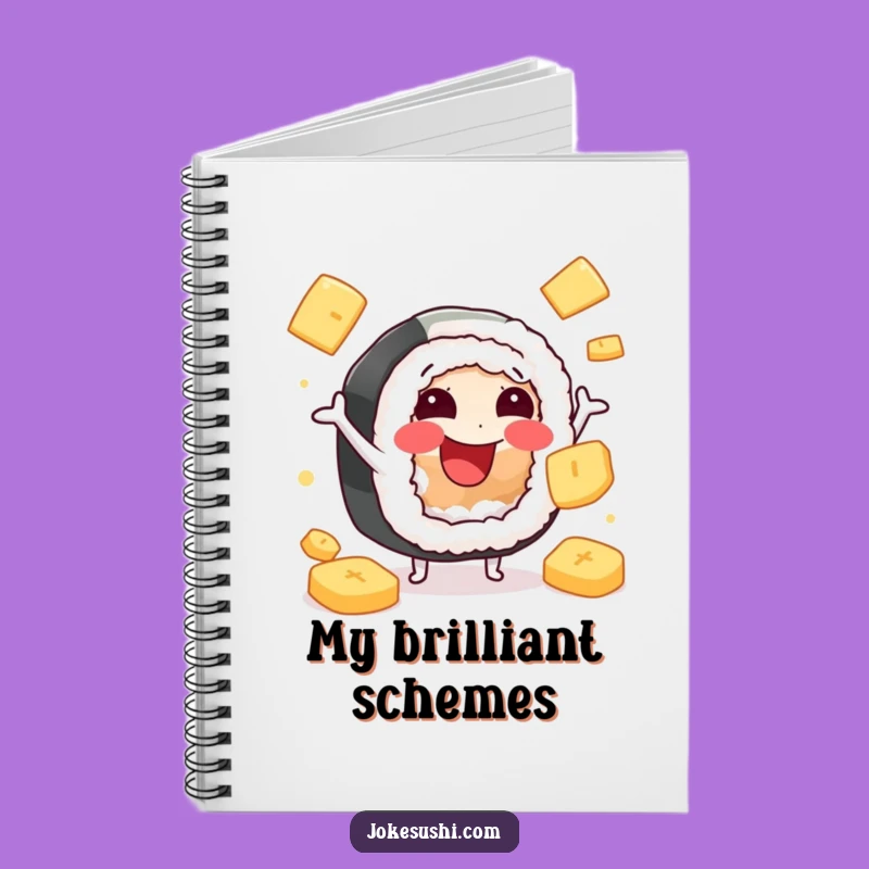 Funny Sushi Ginger Juggling Notebook: Hilarious Japanese Food Journal Gift