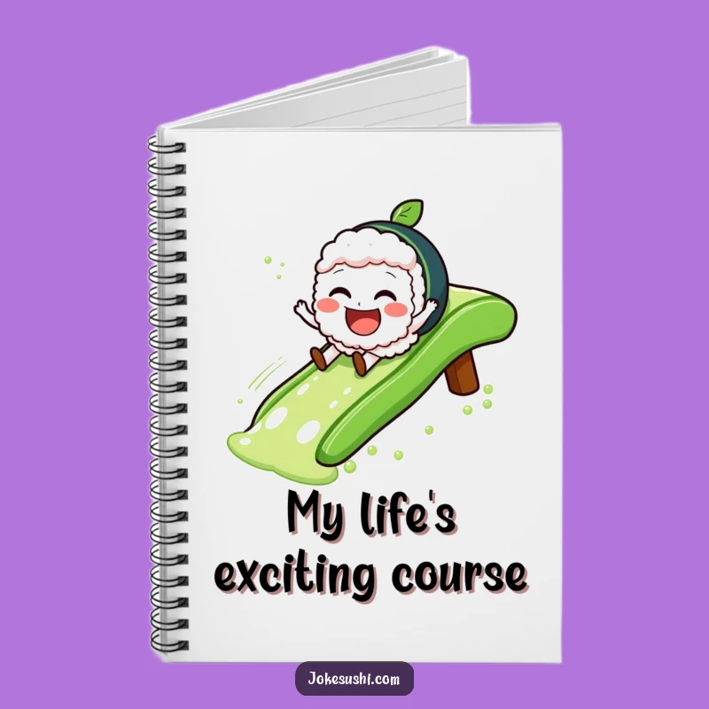 Funny Sushi Slide Notebook: Jot Down Ideas with Glee-ful Sushi Notes
