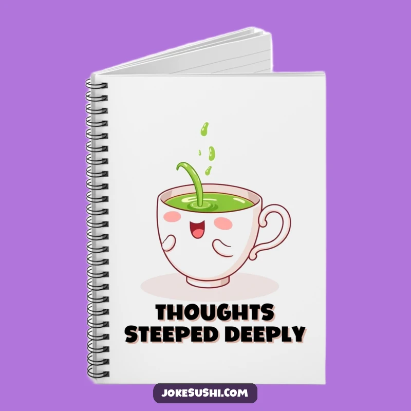 Funny Tea Cup Spill Notebook: Hilarious Journal for Silly Ideas Gift