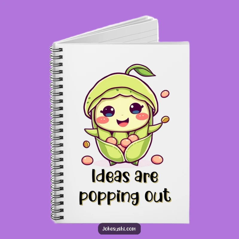 Funny Notebook: Edamame Popping Beans Journal, Perfect Funny Gift For Note-Takers