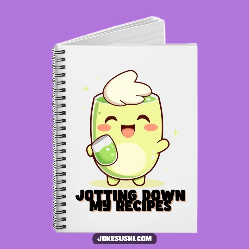 Funny Matcha Notebook: Grinning Character Pouring Ideas, Perfect Gift!