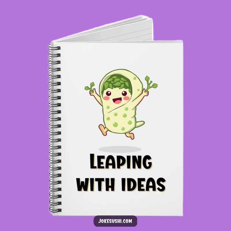 Funny Seaweed Wrap Leap Notebook: Jot Down Ideas with Energetic Flair!
