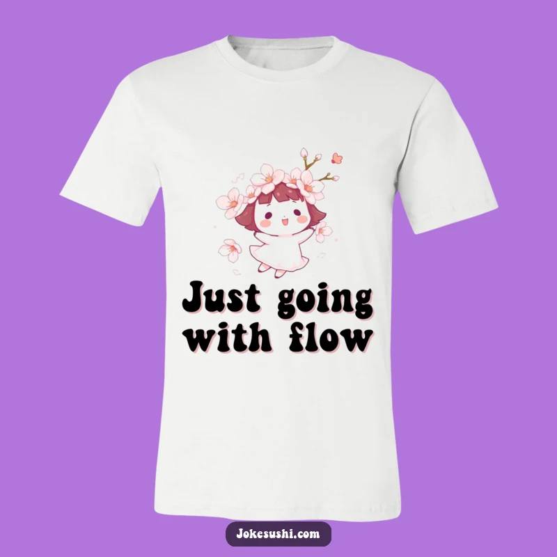 Funny Cherry Blossom Float T-Shirt: Wear Your Gentle Joy