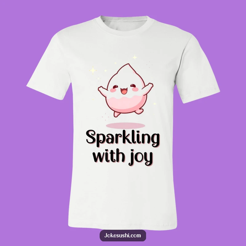Funny Mochi Bounce Tee - Playful Character and Sparkling Shirt Gift
