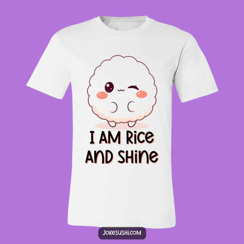 Funny Rice Ball T-Shirt: Wear Your Playful Wink with This Humorous Tee