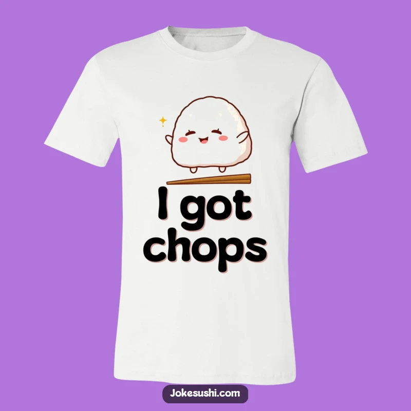Funny Onigiri Wink T-Shirt: Hilarious Japanese Rice Ball Tee!