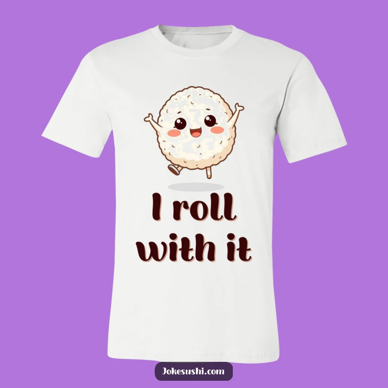 Funny Rice Ball Cartwheel T-Shirt: Hilarious Foodie Tee for Awesome Gifts!