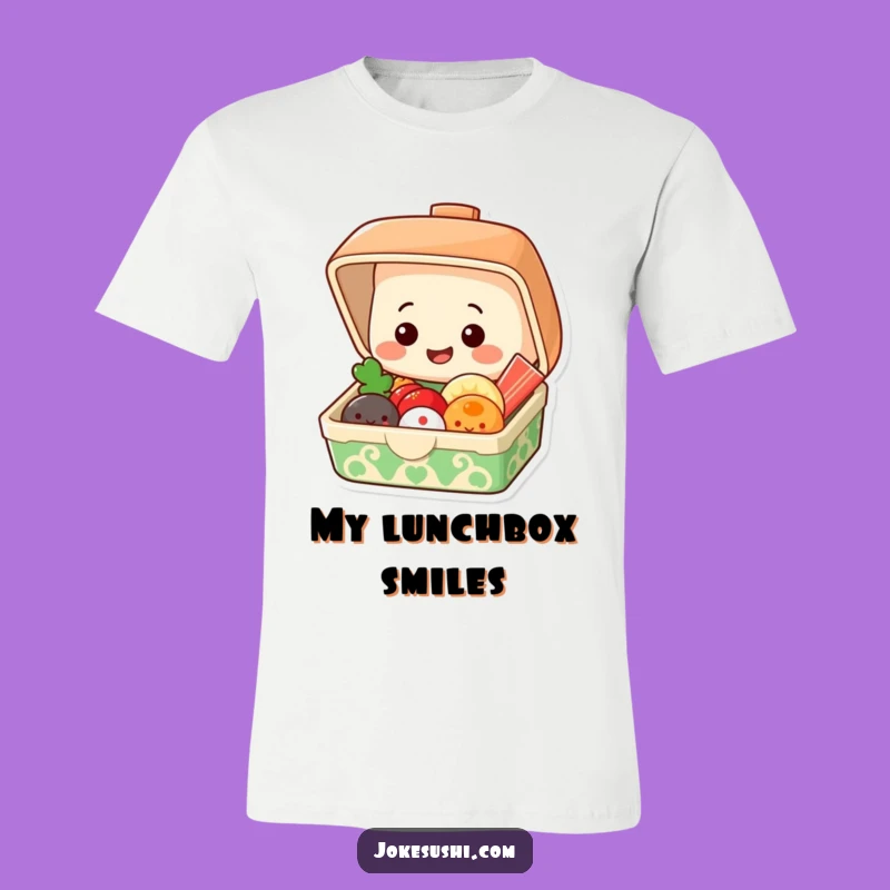 Funny Bento Box Reveal T-Shirt: Share the Smiles in this Foodie Tee