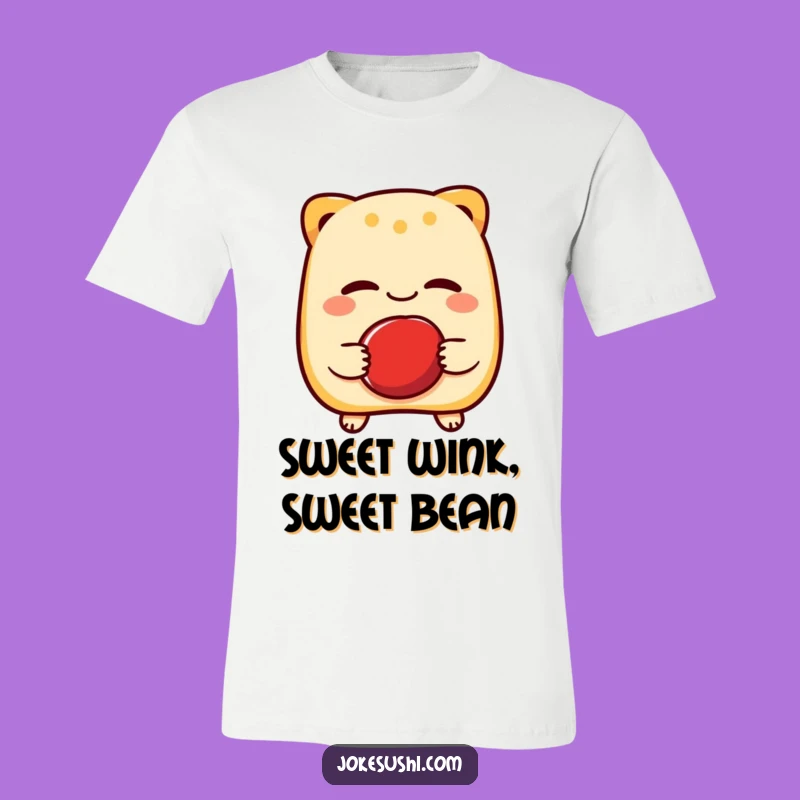 Funny Taiyaki Wink Tee: Wear Your Sweet Charm with Hilarious Style