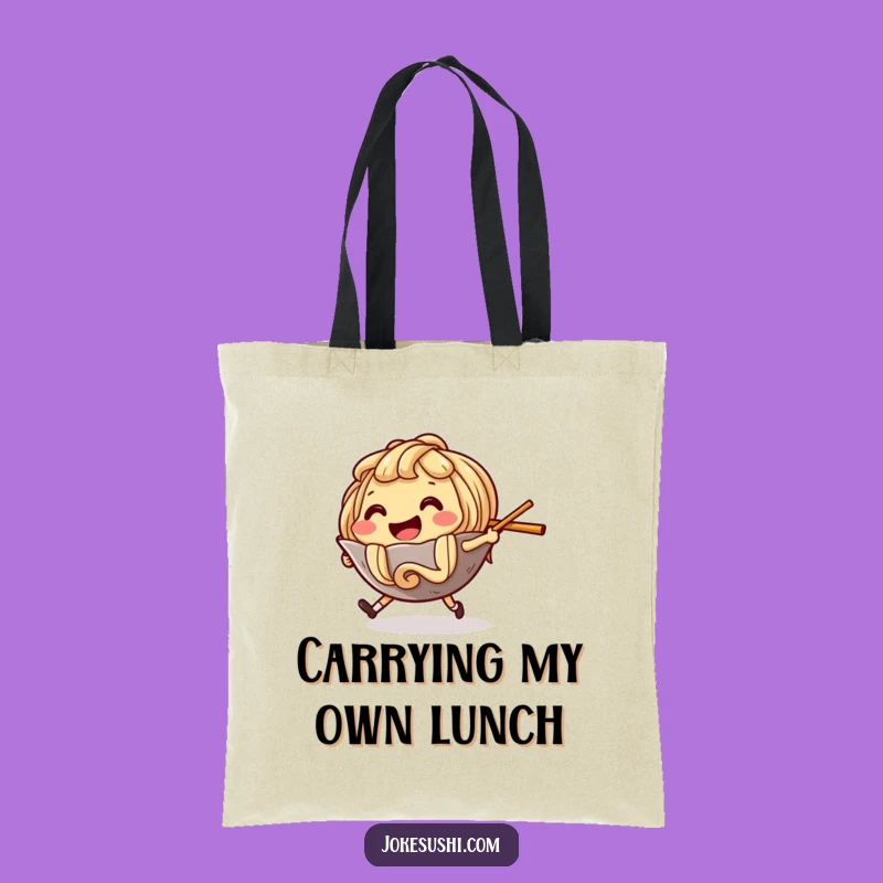 Funny Ramen Noodle Tote Bag: Carry Your Fun with Playful Noodle Style