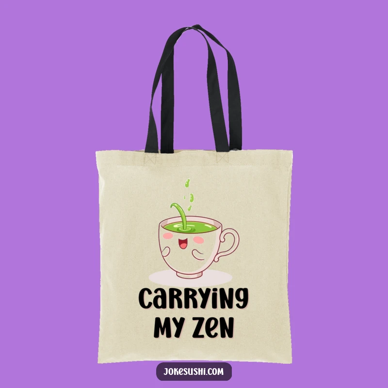 Funny Tea Cup Spill Tote Bag: Hilarious Whimsical Carryall Gift