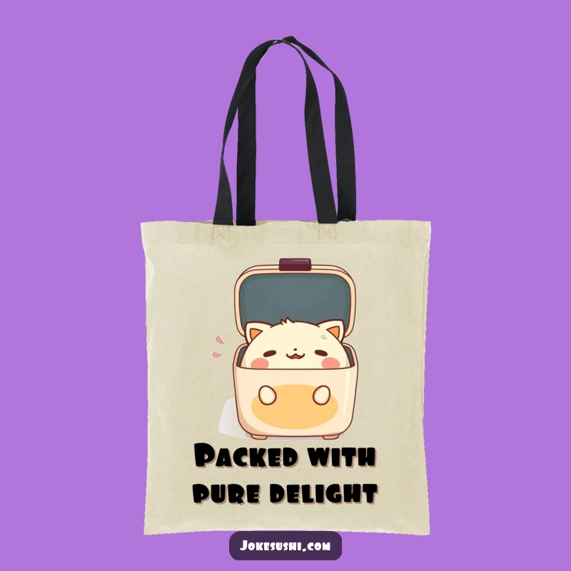 Funny Bento Box Tote Bag: Carry Your Essentials with a Delightful Gasp